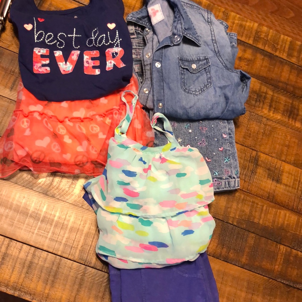 Jeans skirts tops